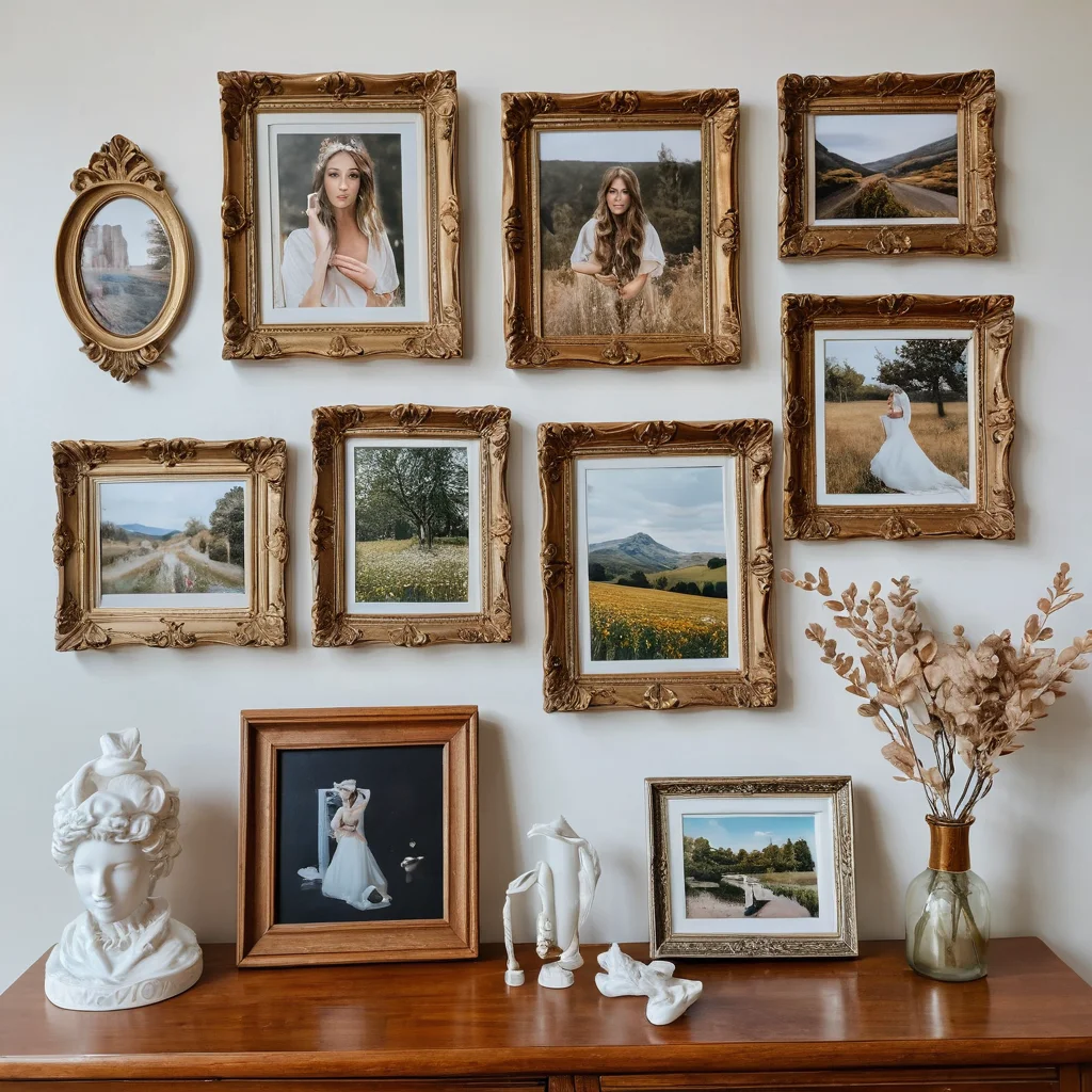 Креативные арт-объекты, созданные из пластиковых фигурок и рамок Fix Price, преображенные в оригинальные элементы декора для галерейной стены.