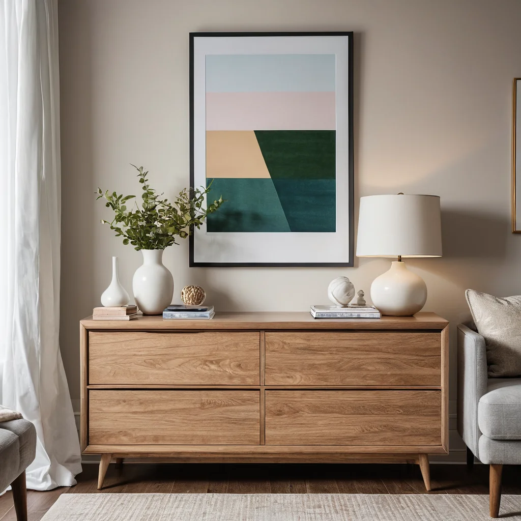 Изображение переделанного комода, который идеально вписывается в различные интерьеры — будь то гостиная, спальня или детская комната, подчеркивая его универсальность и адаптивность.