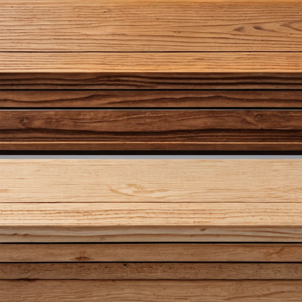 Визуальное сравнение двух образцов древесины: один с явными ошибками при брашировании (поврежденная, неравномерная поверхность), другой с безупречным результатом, показывающее, как избежать частых ошибок при работе с комодом.