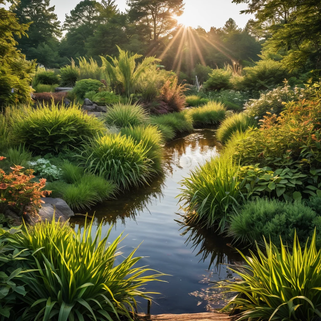 Уход за болотным садиком: полив влаголюбивых растений, мульчирование, прополка и поддержание здоровья сада для его пышного цветения.