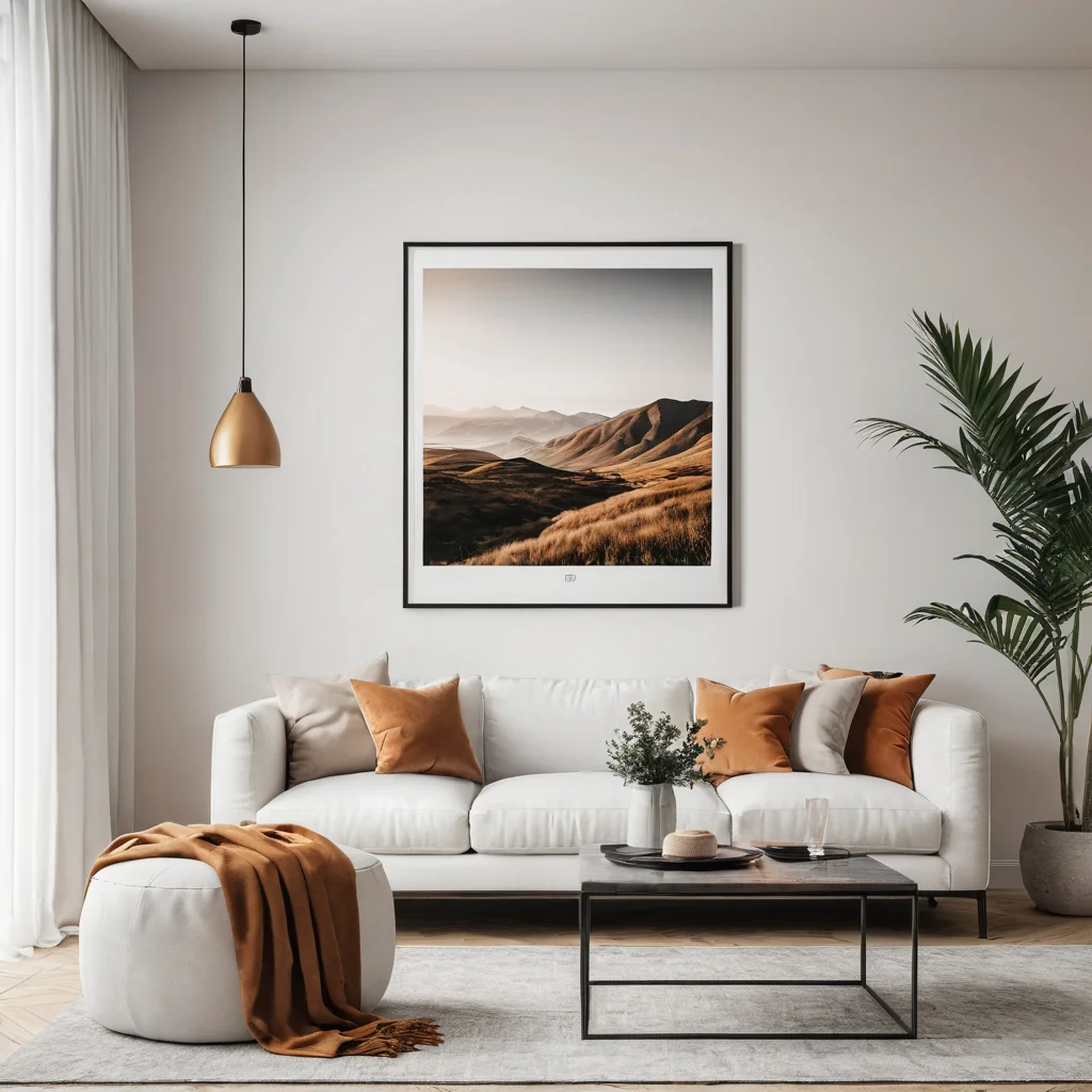 Изящная журнальная поделка с безупречным глянцевым покрытием, расположенная в современном интерьере, подчеркивающая секреты создания стильного декора, который не выглядит «дешево».