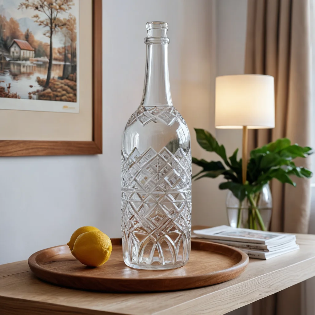 Изящная настольная лампа или ваза из переработанных пластиковых бутылок, выполненная с высоким мастерством, демонстрирующая, как избежать вида «дешевой поделки» при создании декора для дачи.