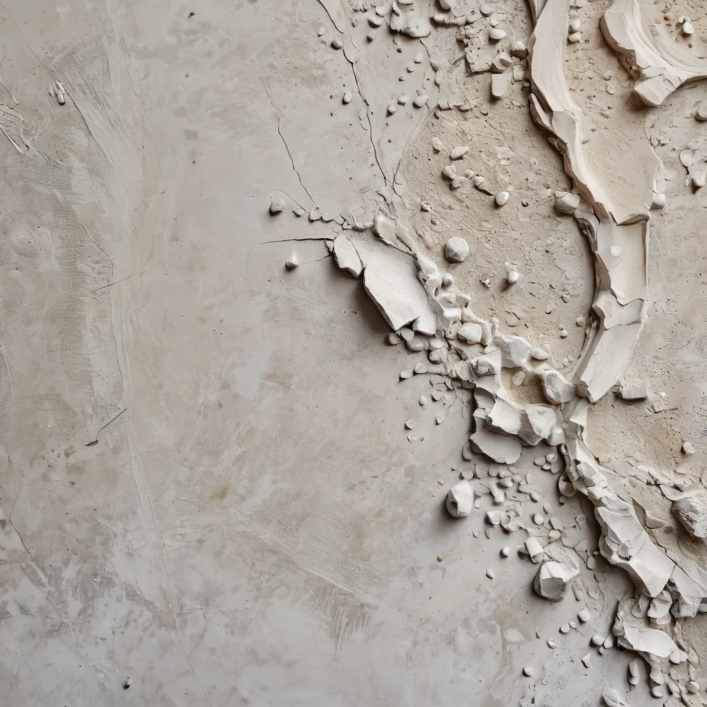 Фотография типичных ошибок при работе с гипсом: трещины, пузырьки воздуха на поверхности самодельного декора, акцент на неудачном результате, фотореалистичное изображение.