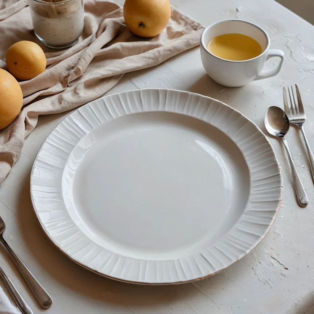 Пример неудачной поделки из одноразовой тарелки с неаккуратно нанесенной краской и видимыми следами клея, иллюстрирующий типичные ошибки новичков при создании праздничного декора из одноразовой посуды, которые могут испортить праздничное настроение.