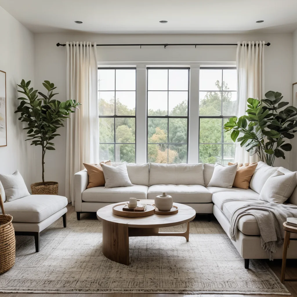 Визуализация уютного интерьера, обновленного на бюджет в 1000 рублей, демонстрирующая, как недорогой декор может выглядеть стильно и дорого, разрушая мифы о дороговизне дизайна.