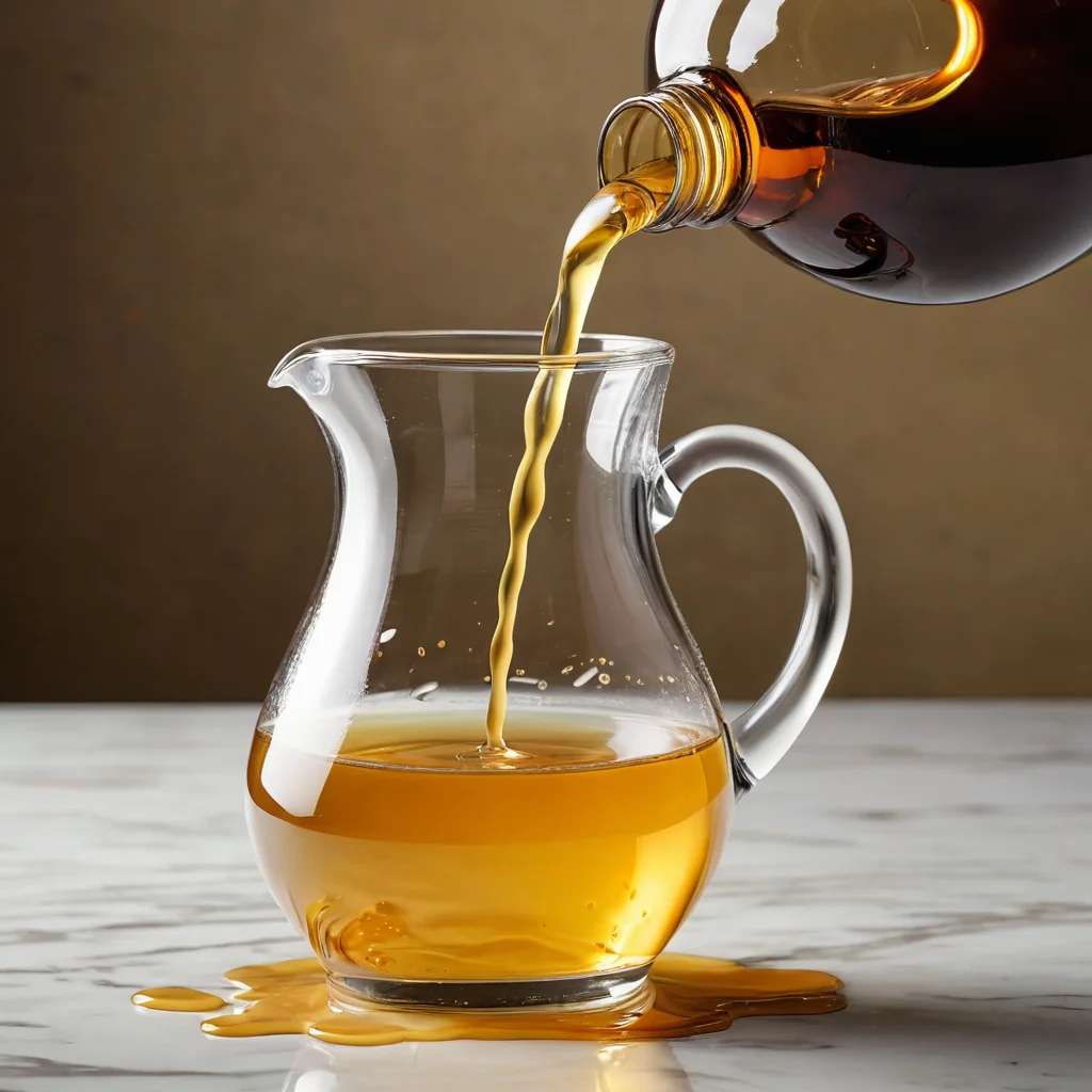 Процесс создания соевой свечи: аккуратное переливание расплавленного соевого воска из питчера в стеклянный стакан, добавление ароматического масла и центровка фитиля с помощью специального держателя.