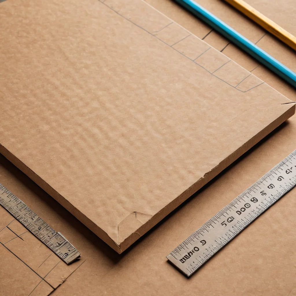 Эскизы дизайна и аккуратно вырезанные картонные заготовки для основы шкатулки 'Мамины сокровища', расположенные рядом с линейкой и карандашом, иллюстрирующие начальный этап планирования и создания формы.