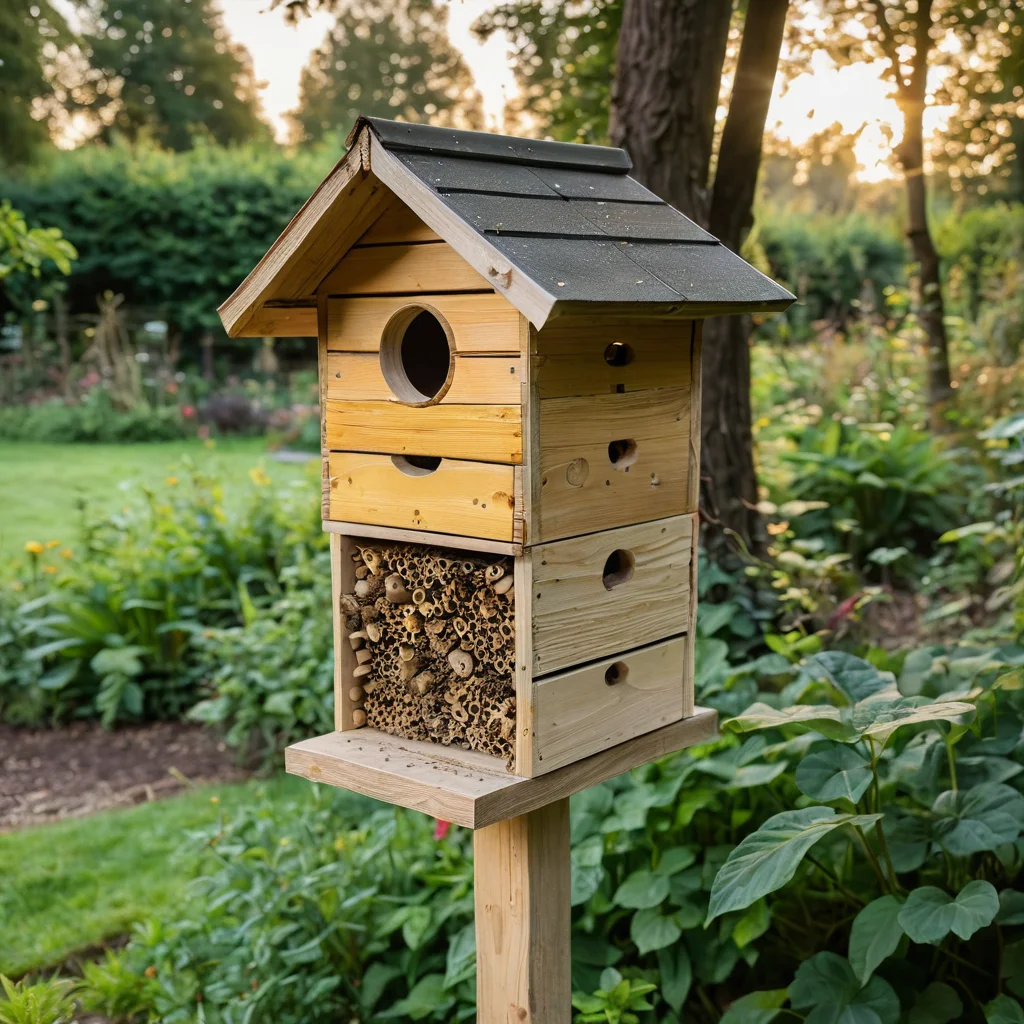 Неправильно построенный или расположенный пчелиный улей, иллюстрирующий типичные ошибки при создании и уходе за домиками для пчел.