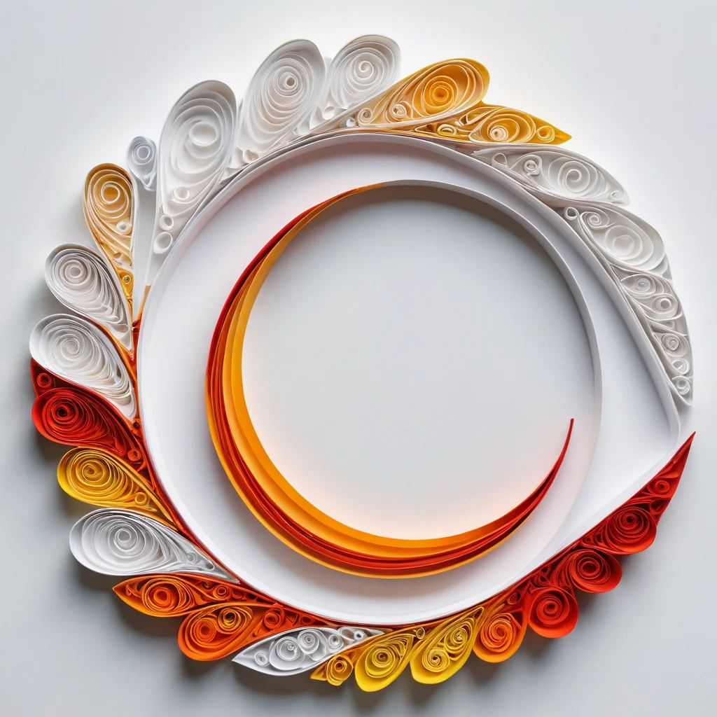 Крупный план безупречно выполненных базовых форм квиллинга: свободные и тугие спирали, капли, «глаза» и листья, аккуратно расположенные на белой поверхности, демонстрирующие этапы освоения техники бумагокручения для начинающих.