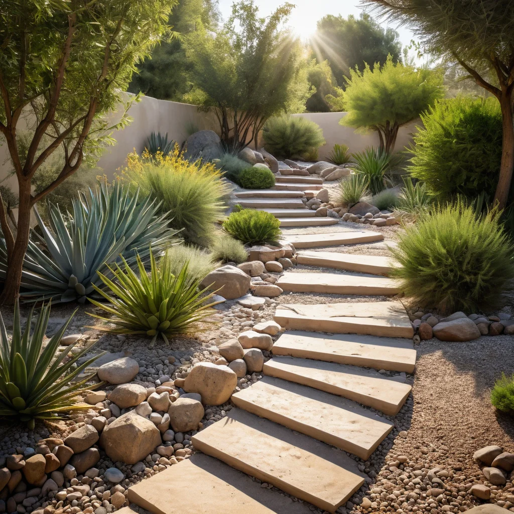 Пошаговая инструкция по созданию пустынного садика своими руками: разравнивание гравия, аккуратное размещение растений и камней на подготовленной почве.