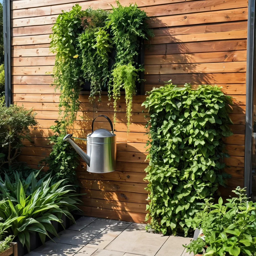 Система полива для вертикального сада: капельное орошение для настенного сада, лейка для горшков, автоматическая система полива с подключением шланга, уход за растениями.