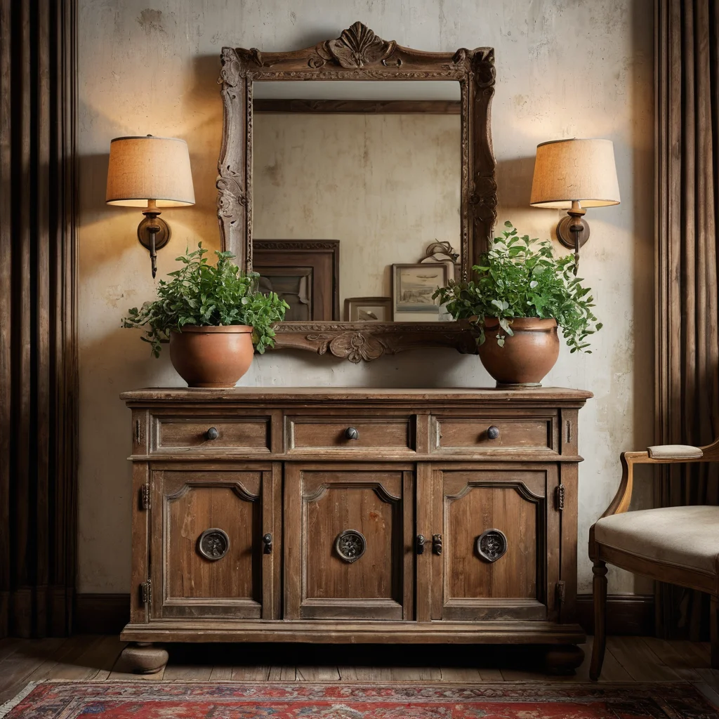 Крупный план винтажной вазы, демонстрирующий аутентичную патину и состаренную текстуру, создающие впечатление подлинного предмета, а не дешевой поделки.