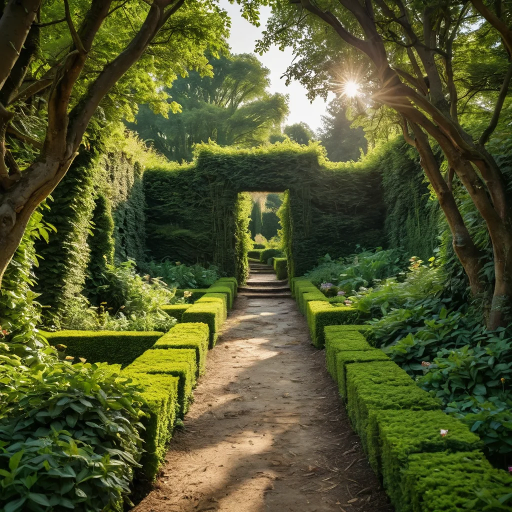 Частые ошибки при создании лабиринта: заросшие изгороди, неровные тропинки, увядающие растения, заброшенный сад, печальный и неухоженный лабиринт.