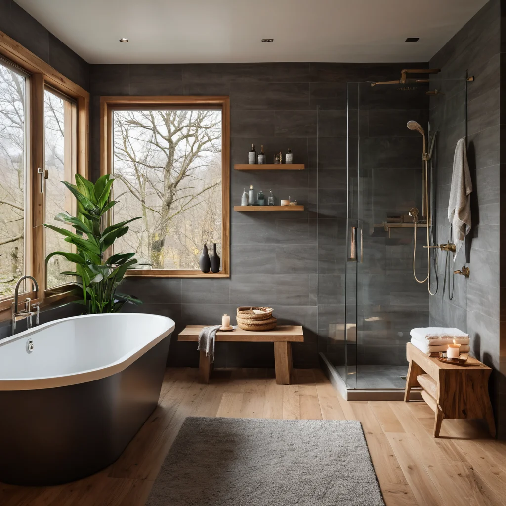 Атмосфера ванной комнаты с мягкими звуками текущей воды из душа, создающая спа-подобный и бодрящий акустический фон для пробуждения.