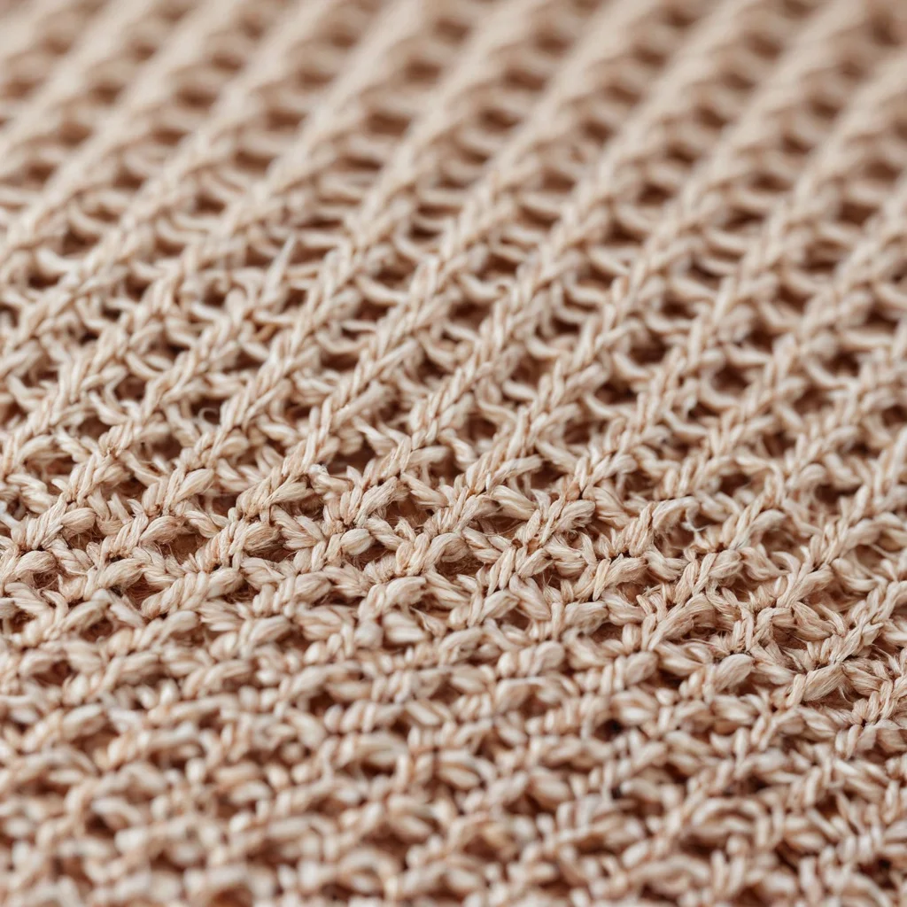 Крупный план идеально связанного образца ровного полотна крючком, демонстрирующего освоенные базовые петли по схеме для новичков – первый этап пошагового мастер-класса по вязанию подушки.