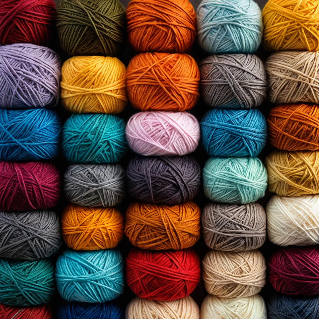 Набор тщательно подобранных материалов и инструментов для вязания крючком: разноцветные мотки мягкой пряжи и несколько видов крючков, готовых для создания уютной подушки, демонстрирующие идеальный выбор для начинающих.