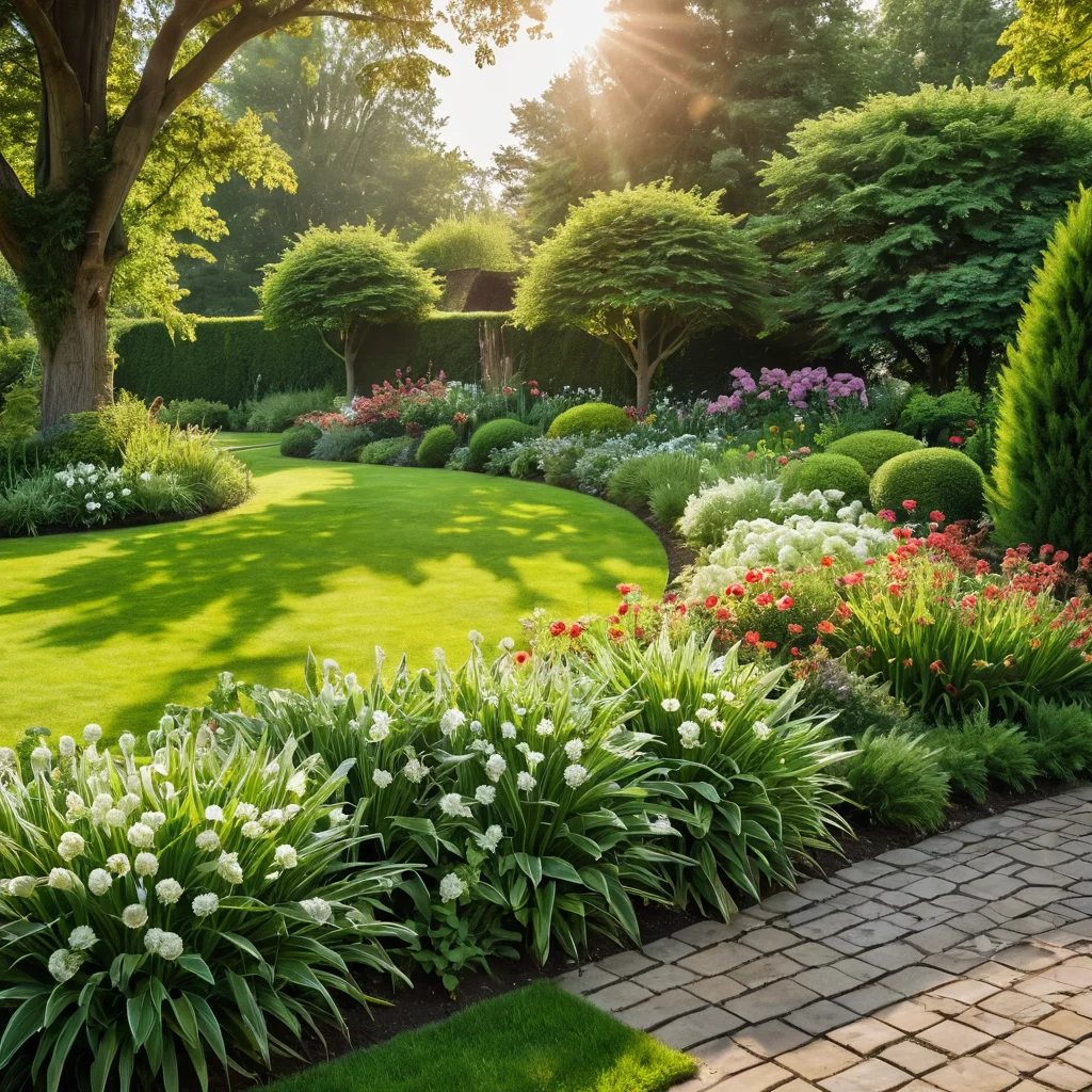 قائمة مرجعية أنيقة للعناية بالعشب بدون مواد كيميائية، موضوعة على خلفية عشب أخضر مثالي، مُعتنى به جيدًا تحت ضوء الشمس. صورة للمبتدئين في البستنة.