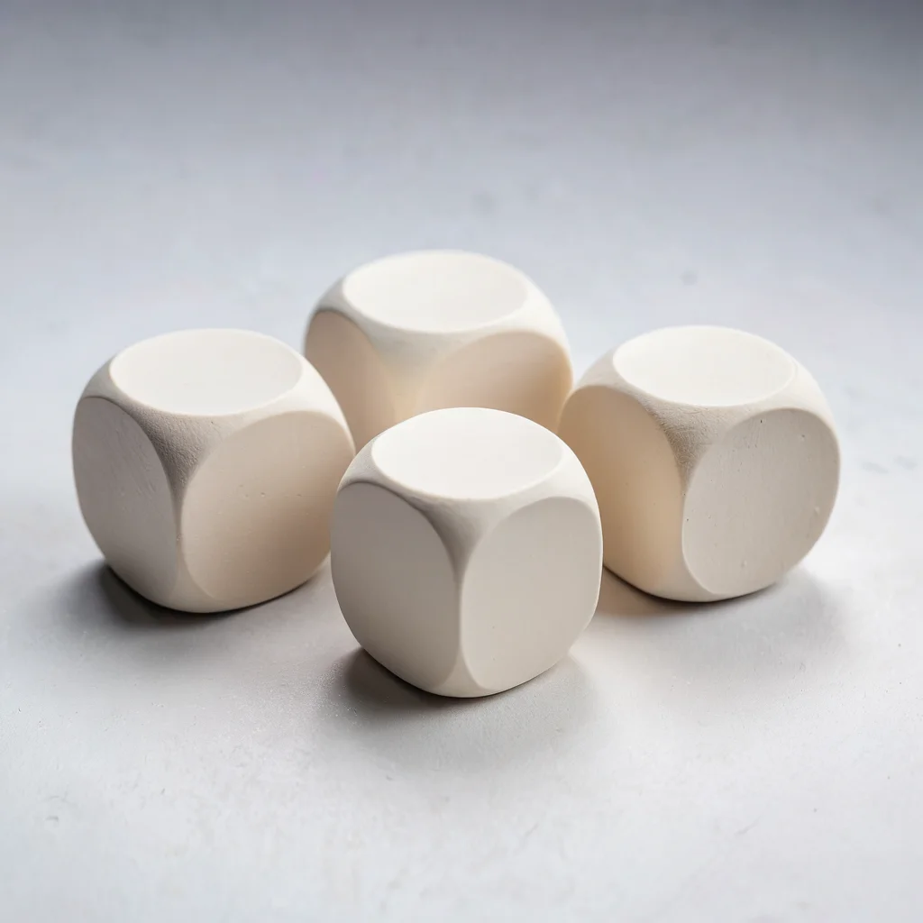 Крупный план идеально размятой полимерной глины, демонстрирующей гладкую текстуру и базовые формы (шар, цилиндр), лежащие на чистой поверхности, иллюстрируя основы работы и правильное обращение с материалом.