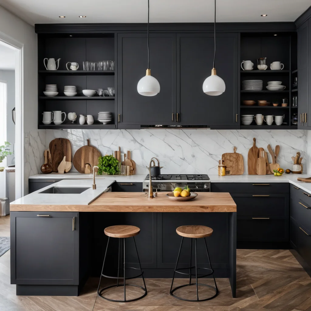 Изображение, иллюстрирующее распространенные проблемы маленьких кухонь в хрущевках: ощущение тесноты из-за неправильного освещения и захламленности.