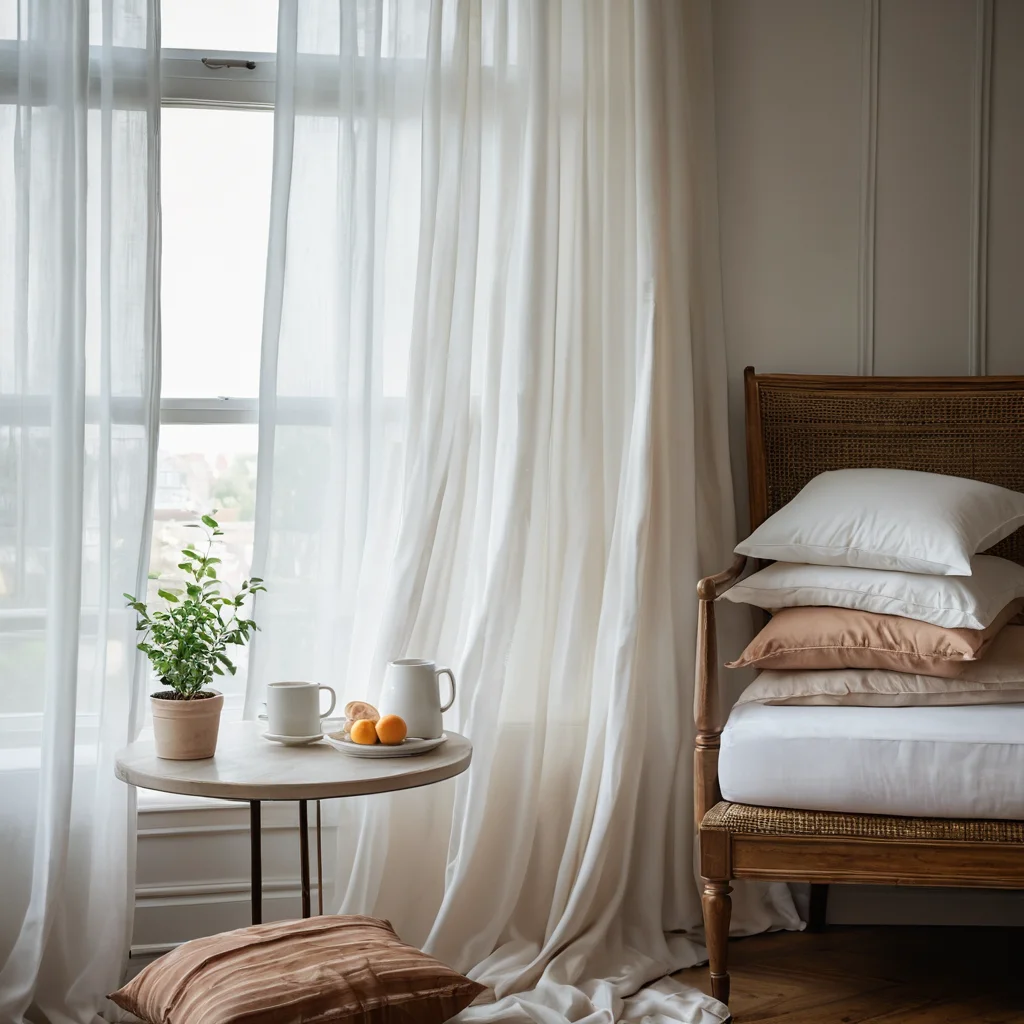 Разложенные образцы натуральных тканей: блестящий шелк, мягкий хлопок и фактурный лен. Изображение демонстрирует выбор материала для наволочки, подчеркивая важность здорового сна и тактильного удовольствия.