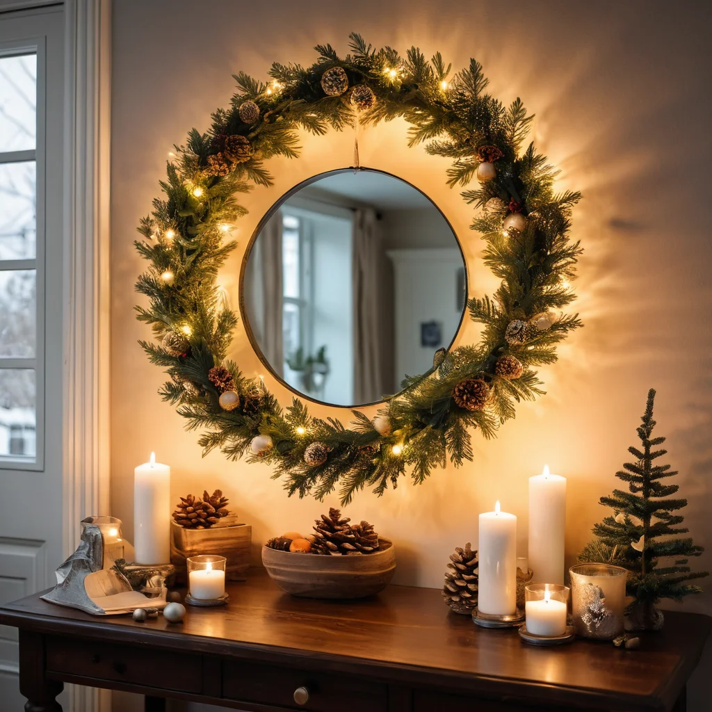 Идея для компактного DIY-декора: изящная гирлянда из натуральных материалов или миниатюрные елочные игрушки ручной работы, которые экономят место и бюджет в небольшой квартире.