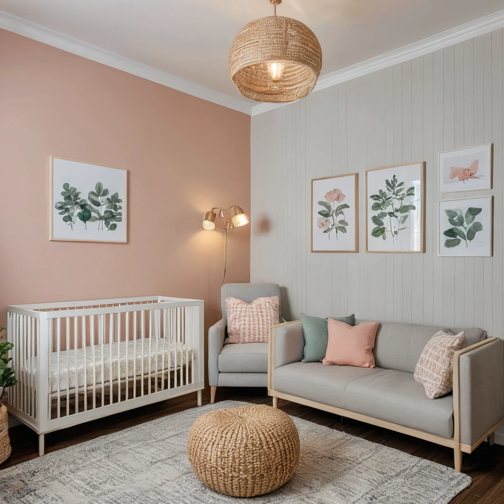 Визуальное зонирование пространства для пеленания в маленькой квартире: уютный уголок для малыша выделен с помощью цветовых акцентов, текстиля и продуманного расположения мебели.