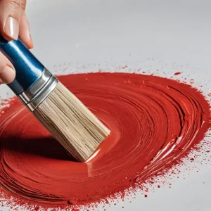 Профессиональная отделка изделия из папье-маше: поэтапный вид на поверхность – от отшлифованной и загрунтованной основы до яркой, покрашенной акриловыми красками и лакированной поверхности, демонстрирующий идеальный финиш.