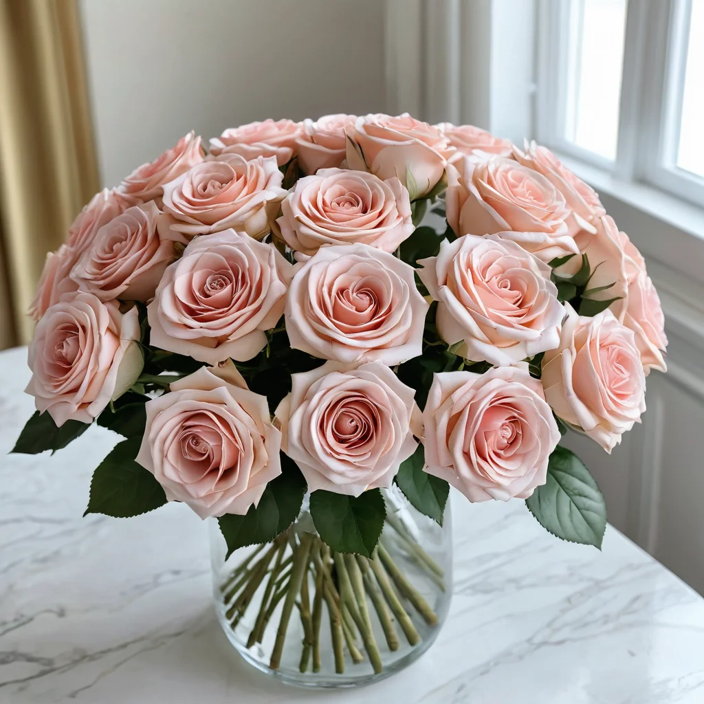 Изысканные розы из фоамирана нежных приглушенных цветов, создающие ощущение роскоши в интерьере; пример дорого выглядящего DIY-декора, подходящего в качестве центральной композиции для стола.