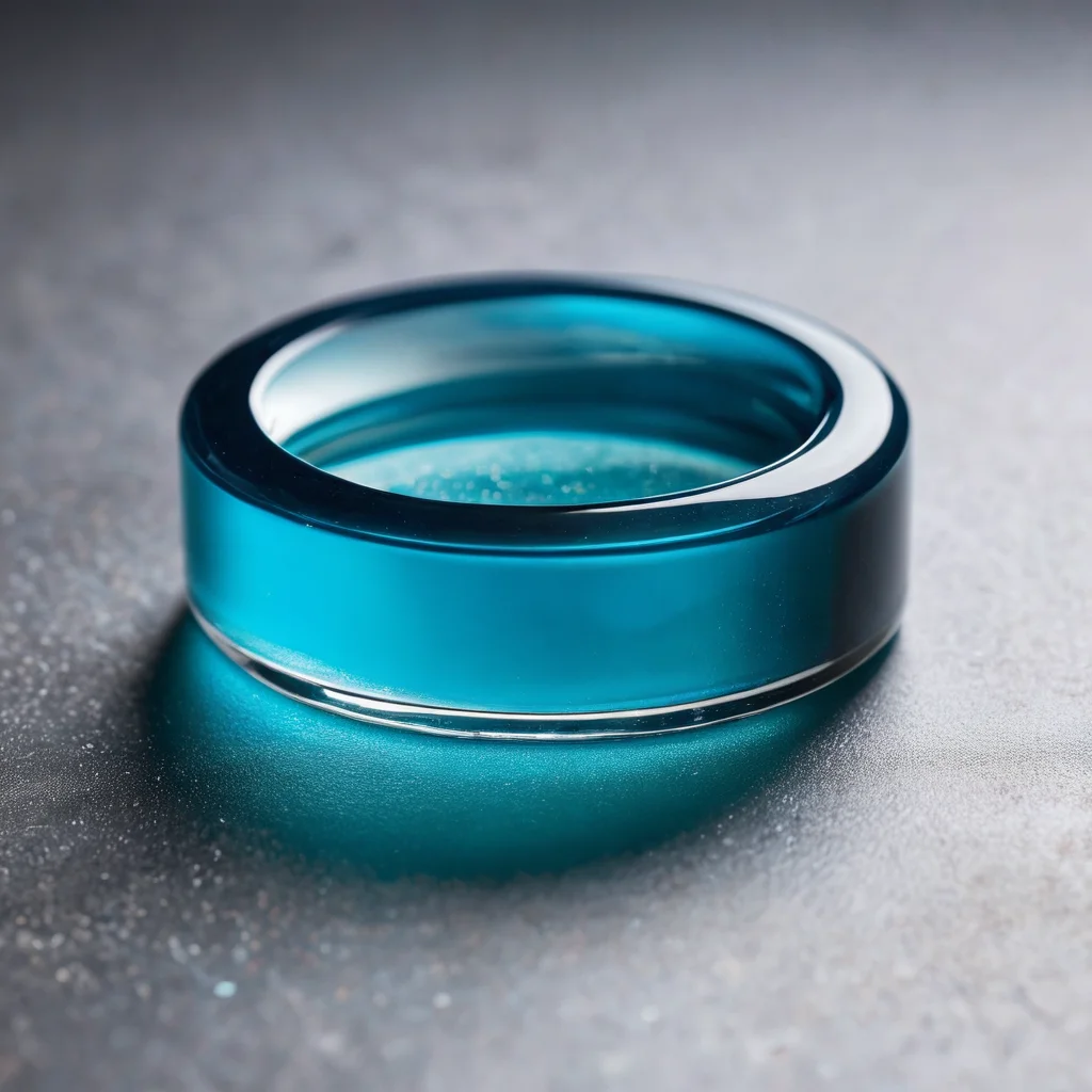 Идеально отполированное изделие из эпоксидной смолы с глянцевым блеском и глубокими отражениями, демонстрирующее результат финальной обработки для достижения долговечности и совершенства.