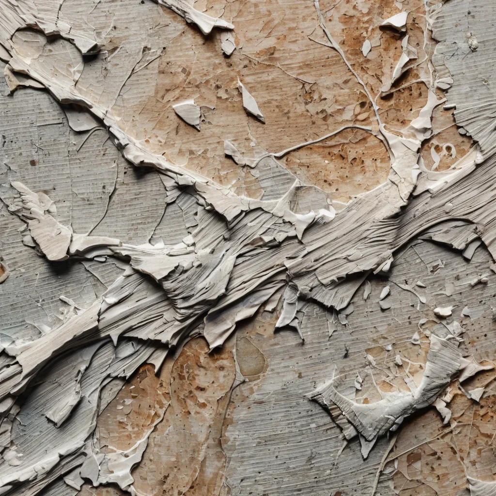 Крупный план потрескавшейся и отслаивающейся акриловой краски на ткани, наглядно демонстрирующий частую ошибку при закреплении росписи. Что делать, если краска не держится или трескается.