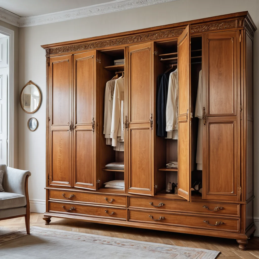 Подборка разнообразных старых шкафов различных стилей и размеров, среди которых пользователь выбирает идеального «кандидата» для будущего преображения в функциональный элемент интерьера.