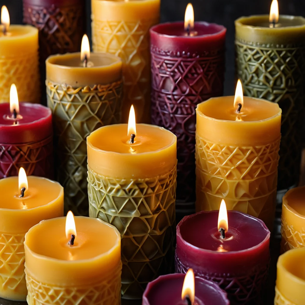 Коллекция разнообразных авторских свечей из вощины ручной работы, представленных как идеи для творчества и подарков, подчеркивающая потенциал от хобби до профессионального мастерства.