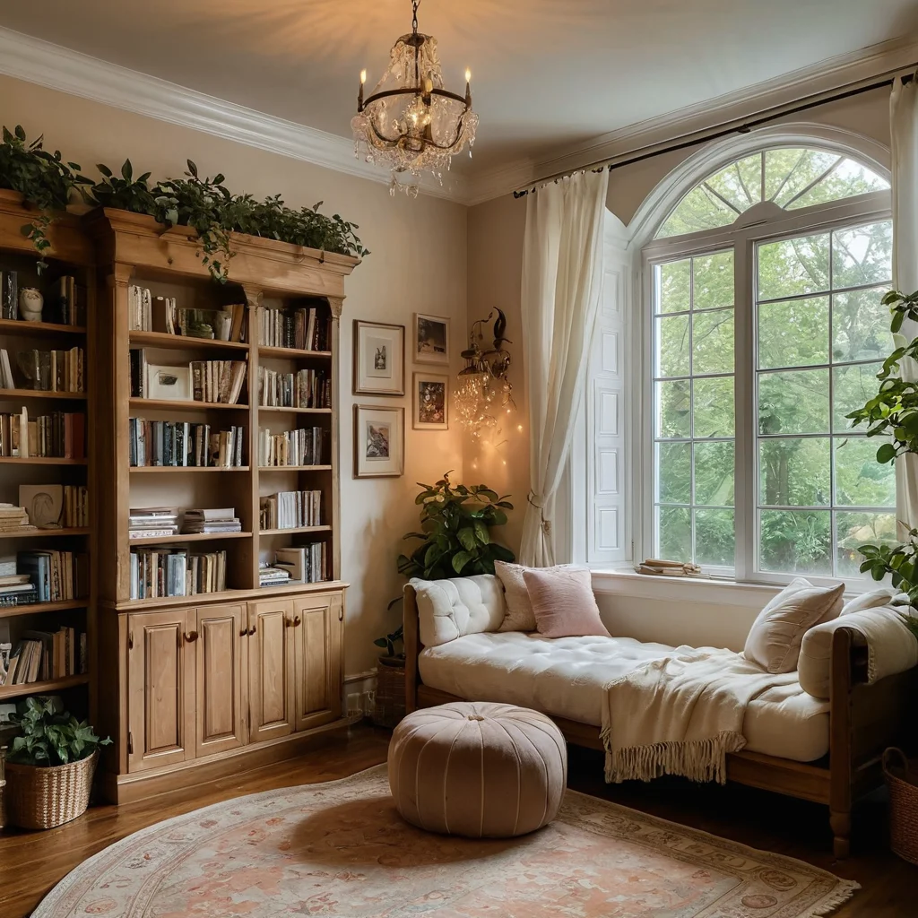 Волшебный и уютный интерьер дома, созданный с помощью бюджетного декора из Fix Price. Изображение передает ощущение сказки и приглашает читателей создавать магию в своем доме уже сегодня.