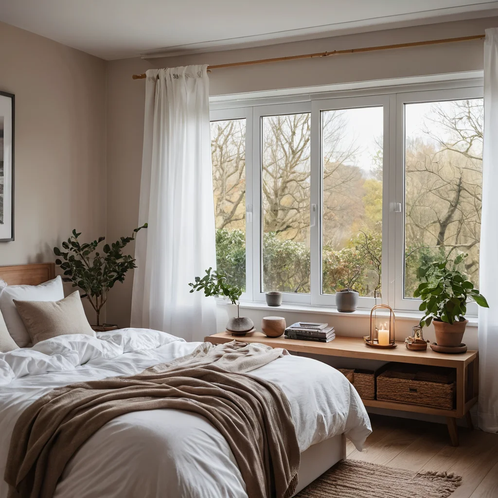 Общий вид на спокойное жилое пространство дома, где сбалансированный декор и гармоничная атмосфера поддерживают ощущение безмятежности за пределами спальни, способствуя осознанной жизни.