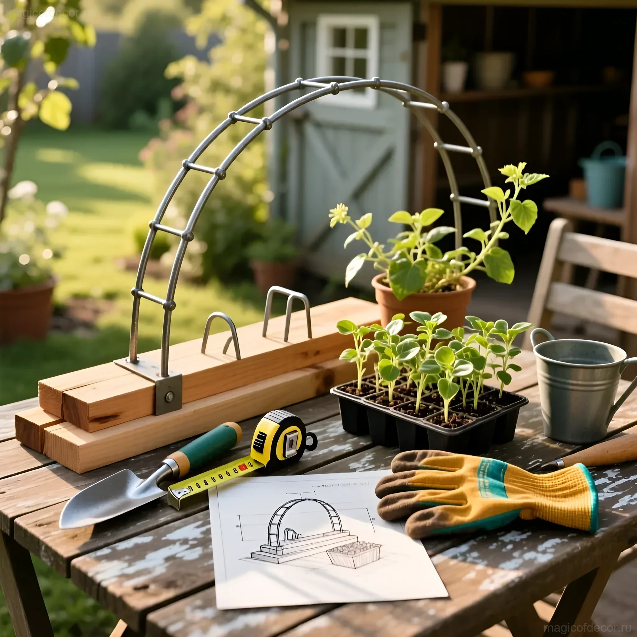 गेट के ऊपर मेहराब: आपके बगीचे का जादुई पोर्टल - छवि 3