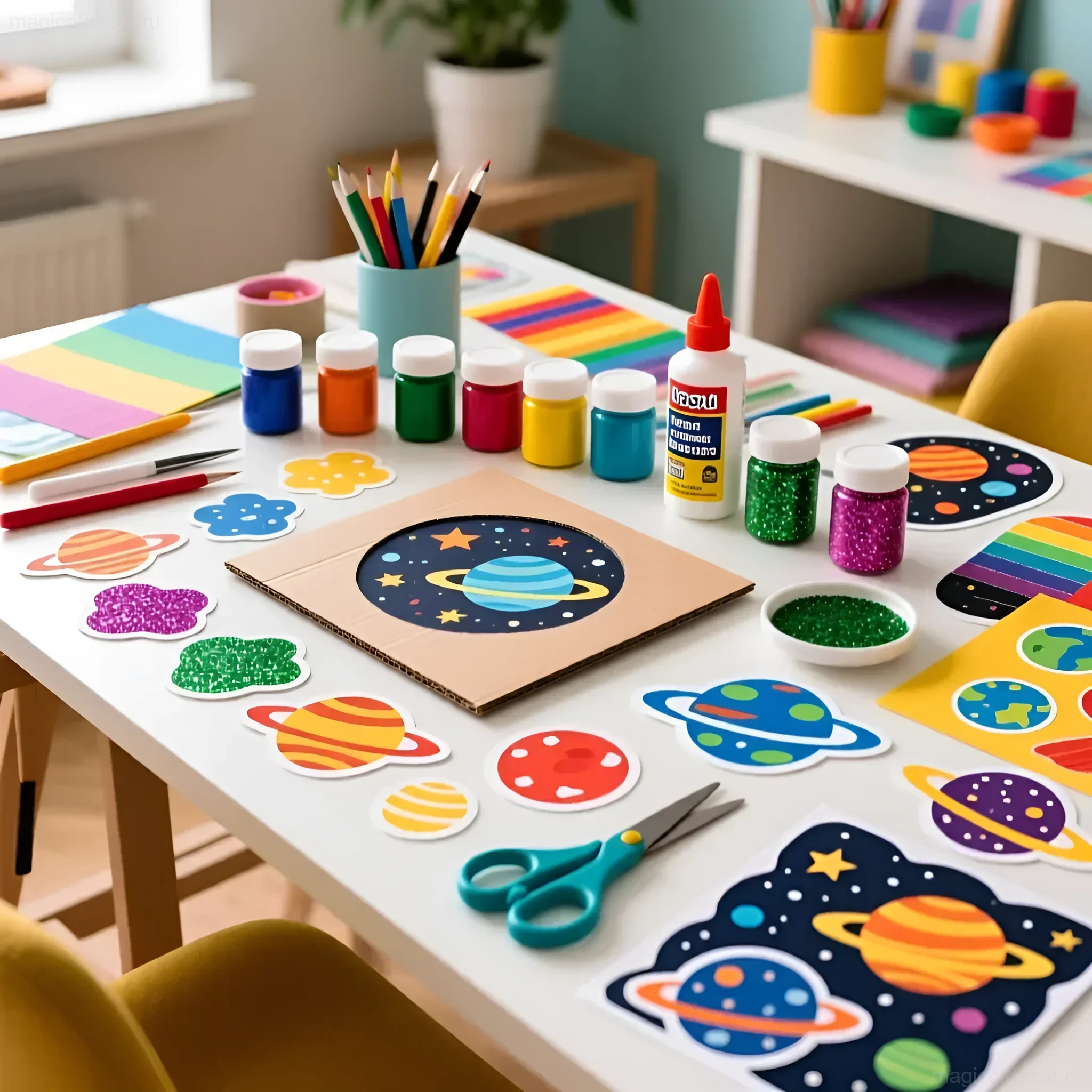 Декор ко Дню Космонавтики: ракеты, планеты, звезды - изображение 2