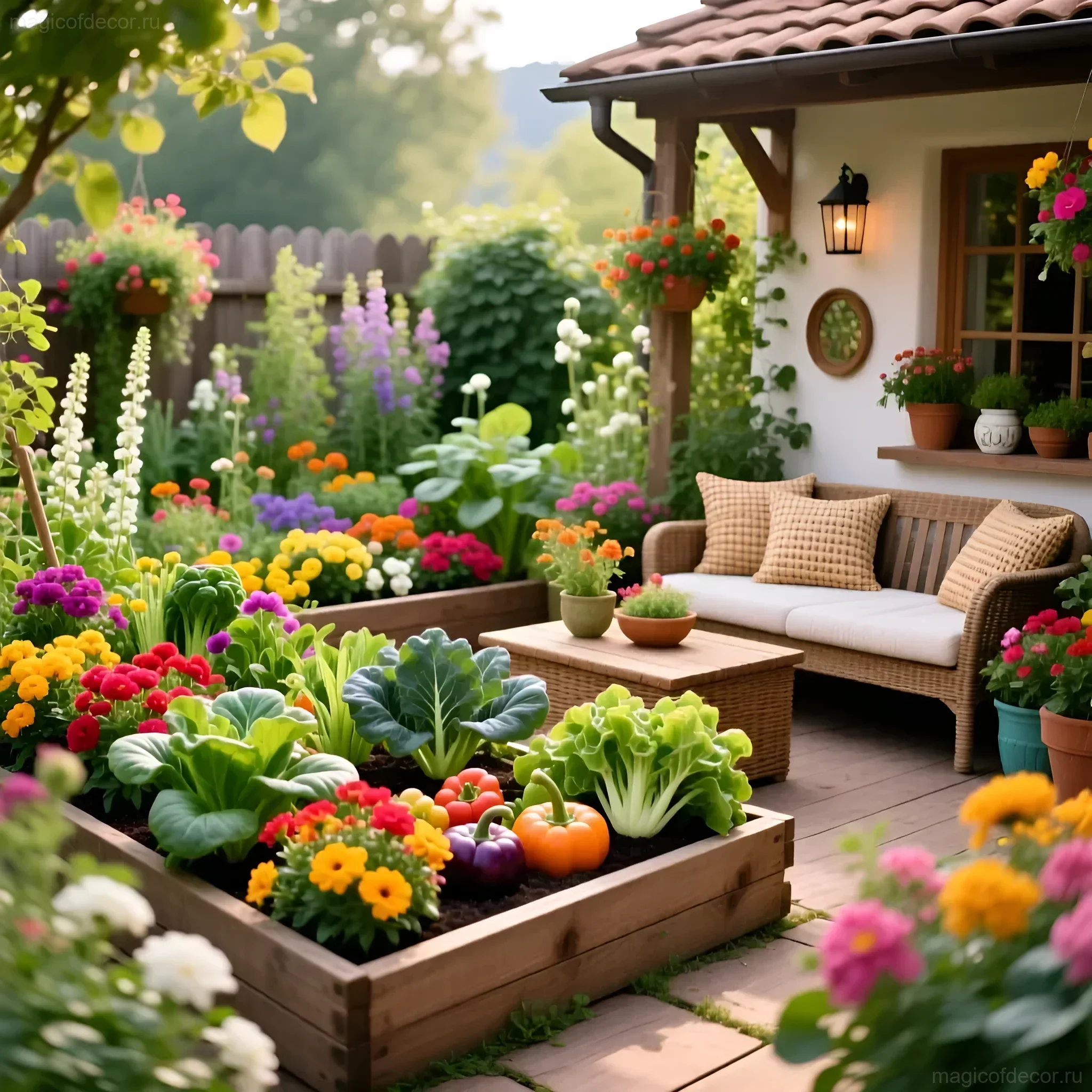 Декоративный огород: как сделать грядки красивыми - изображение 1