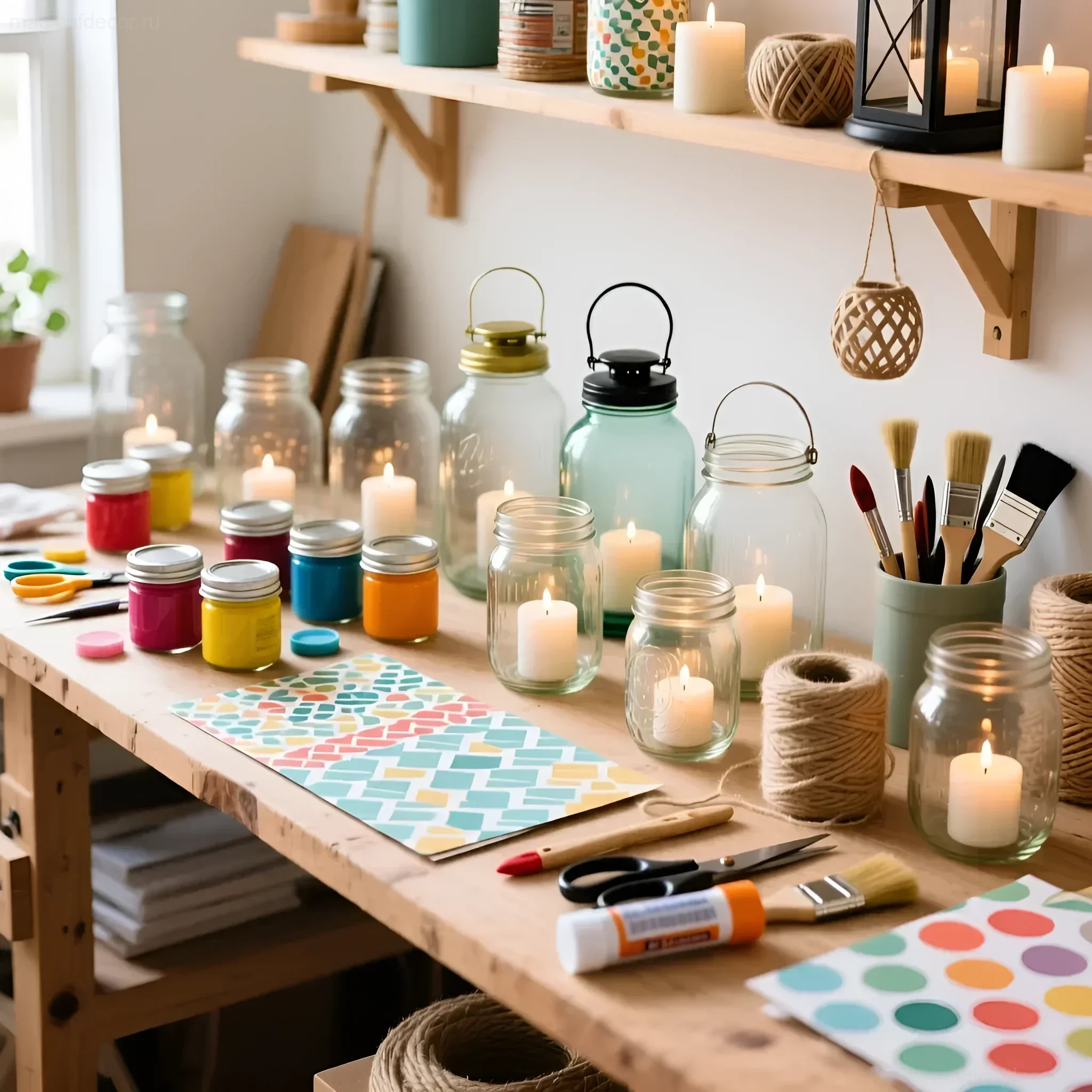 कैन और मोमबत्ती से सजावटी स्ट्रीट लैंप - छवि 3