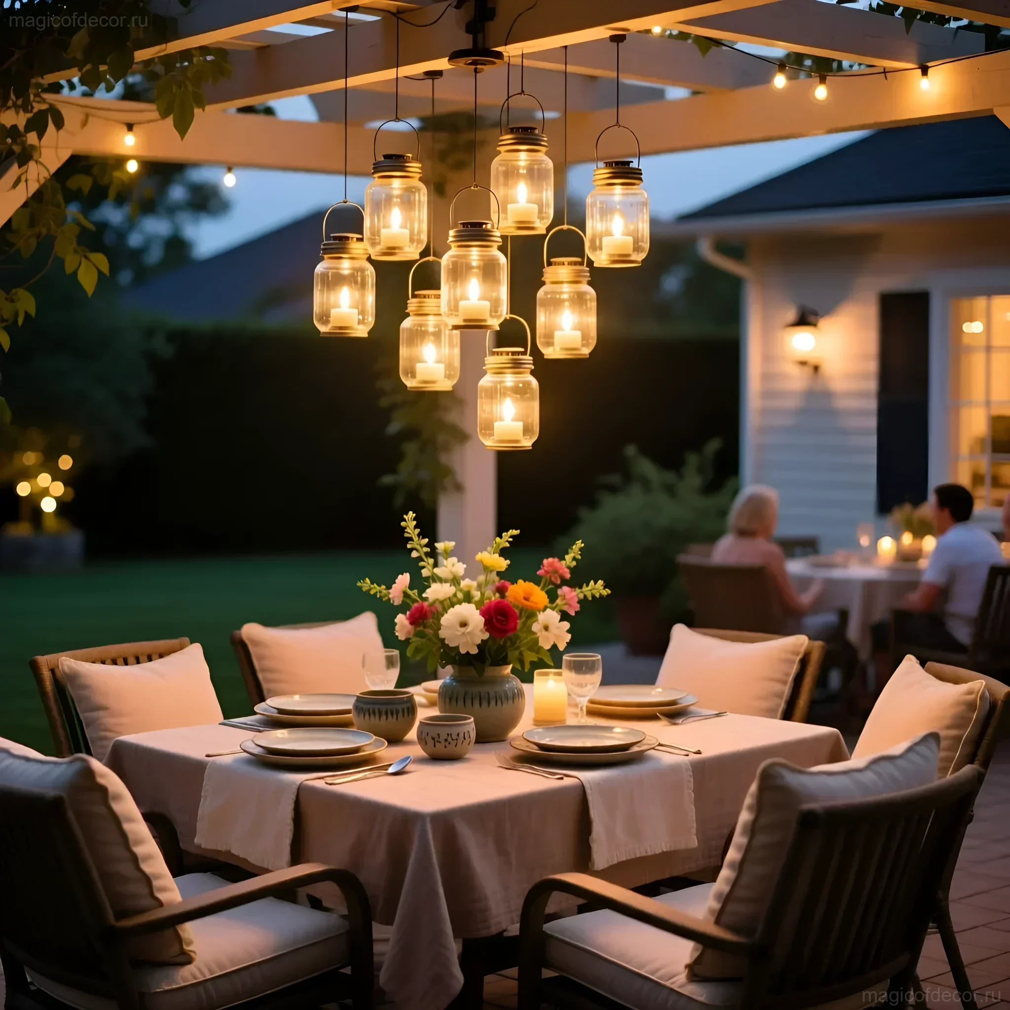 कैन और मोमबत्ती से सजावटी स्ट्रीट लैंप - छवि 7