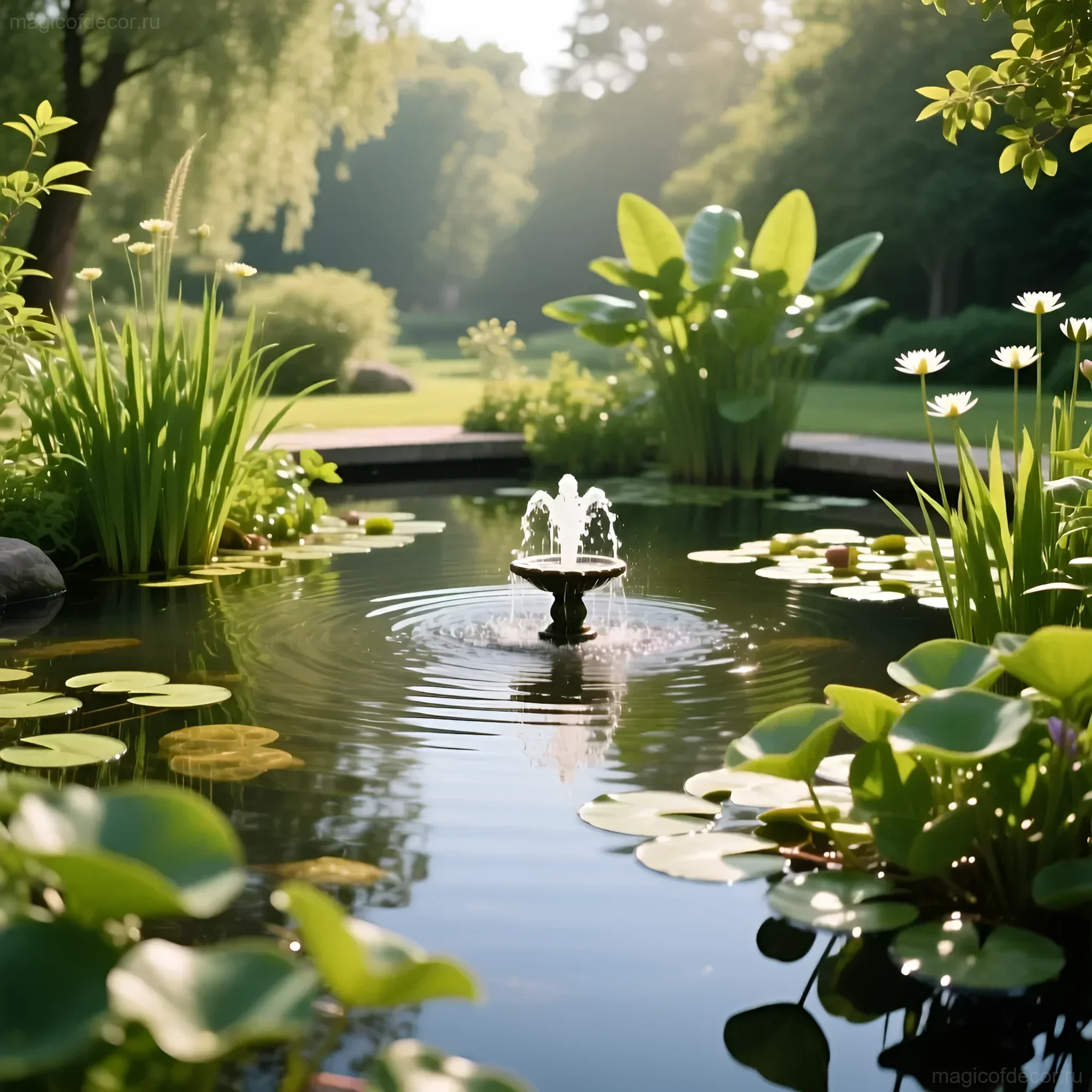 如何装饰花园池塘:20个创意和完整指南 - 图片 6