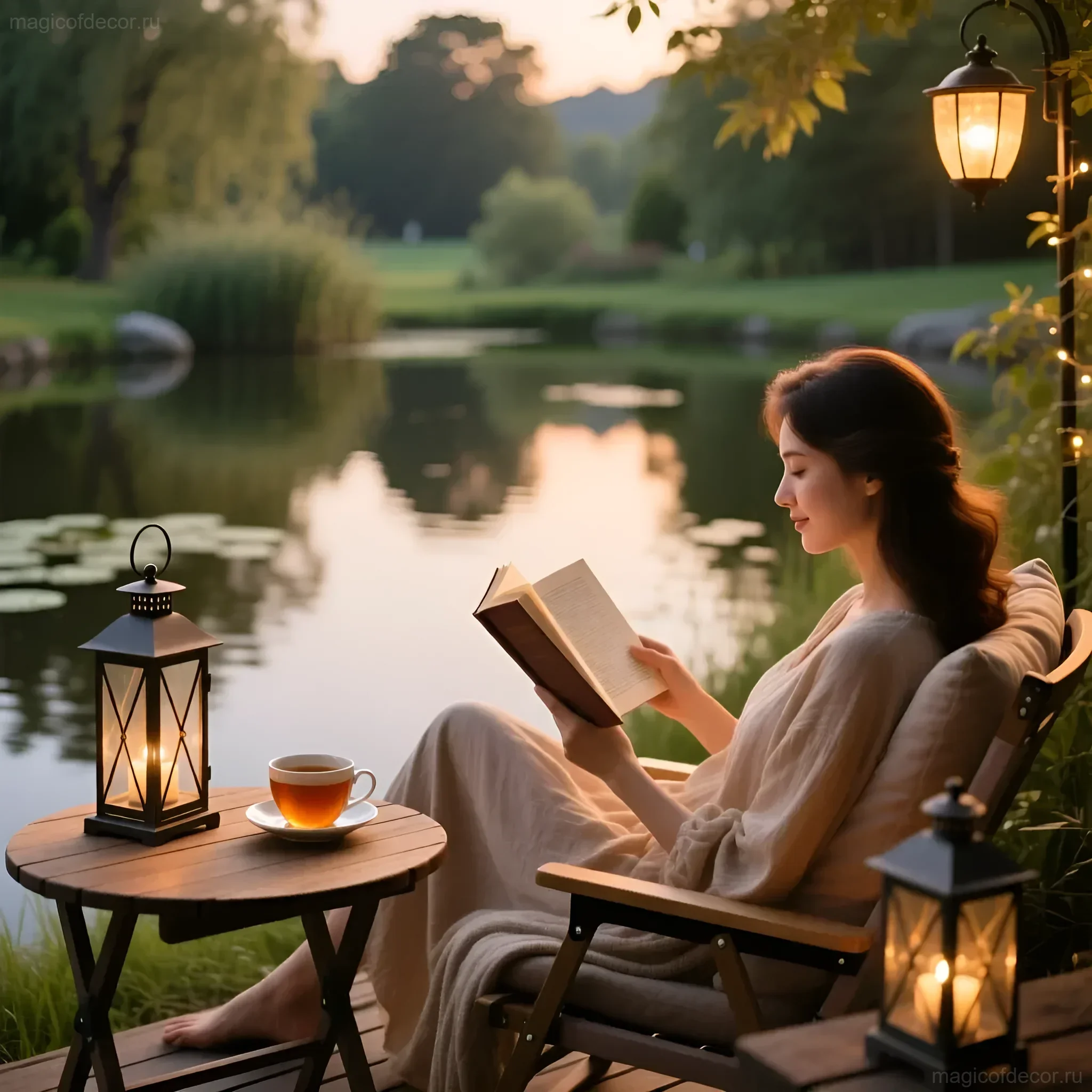 如何装饰花园池塘:20个创意和完整指南 - 图片 7