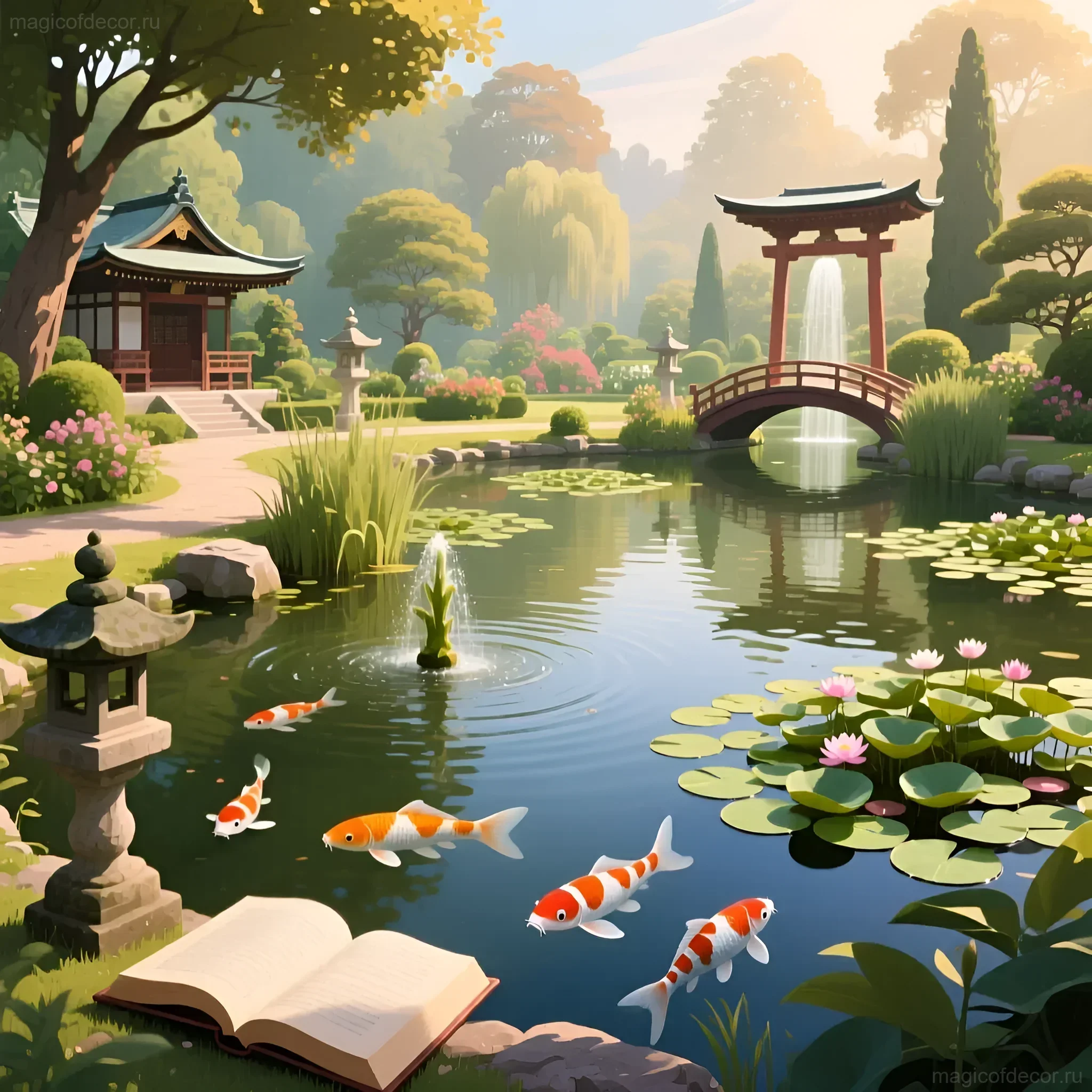 如何装饰花园池塘:20个创意和完整指南 - 图片 8