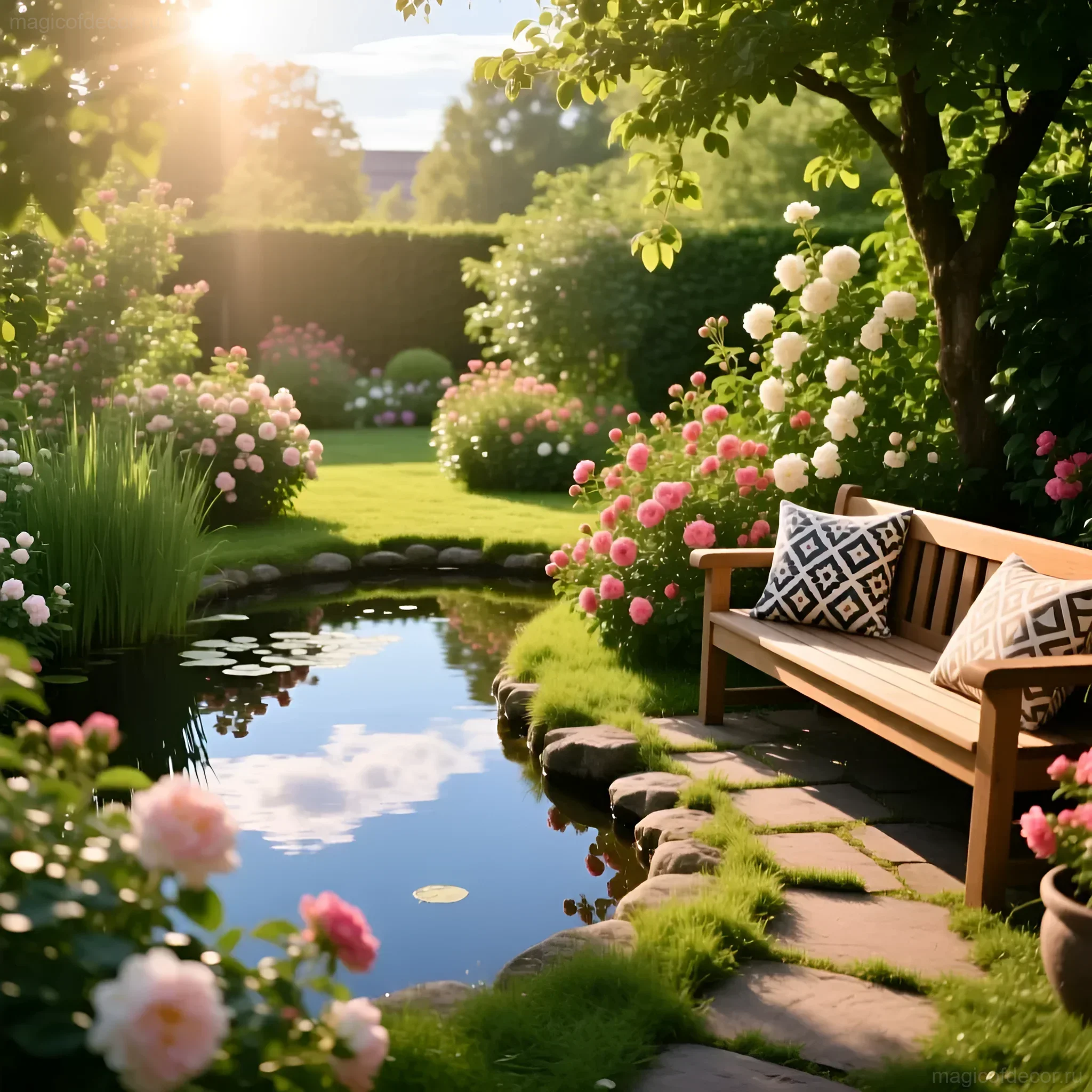 Как оформить пруд на даче: 20 идей и полное руково - изображение 1