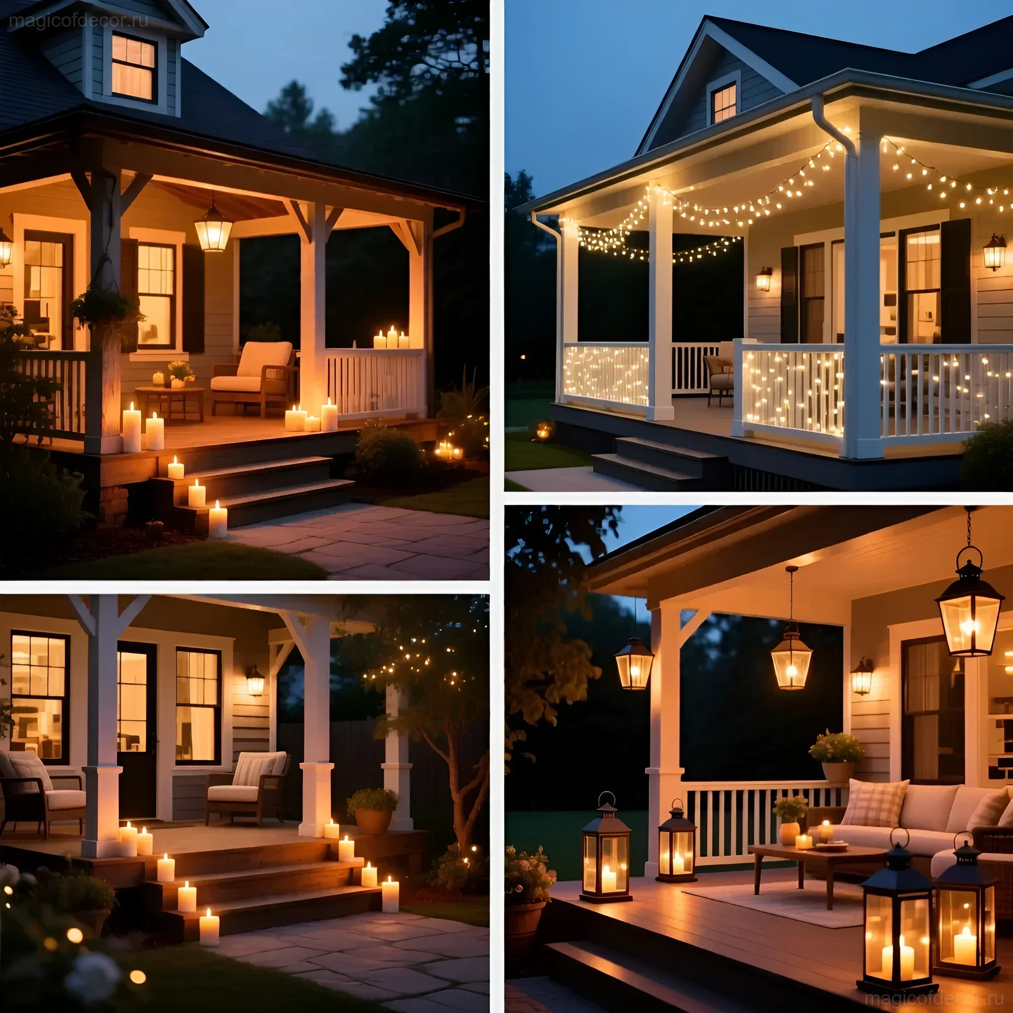 门廊照明：串灯、灯笼、蜡烛，为您营造 - 图片 7