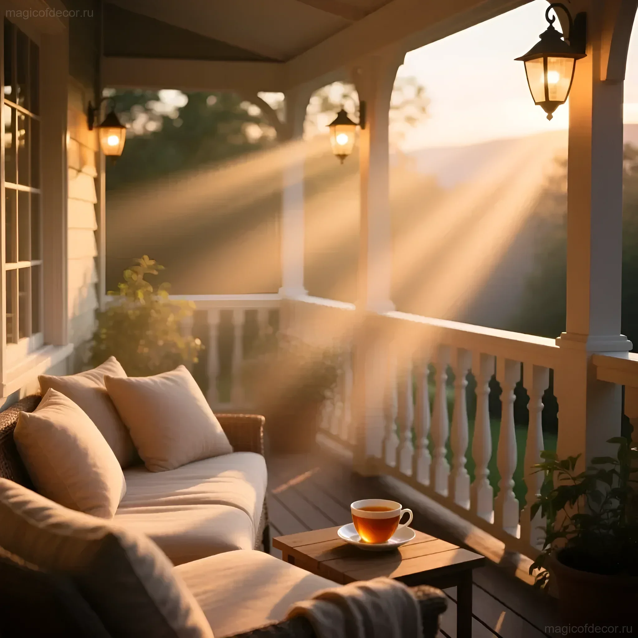 门廊照明：串灯、灯笼、蜡烛，为您营造 - 图片 9