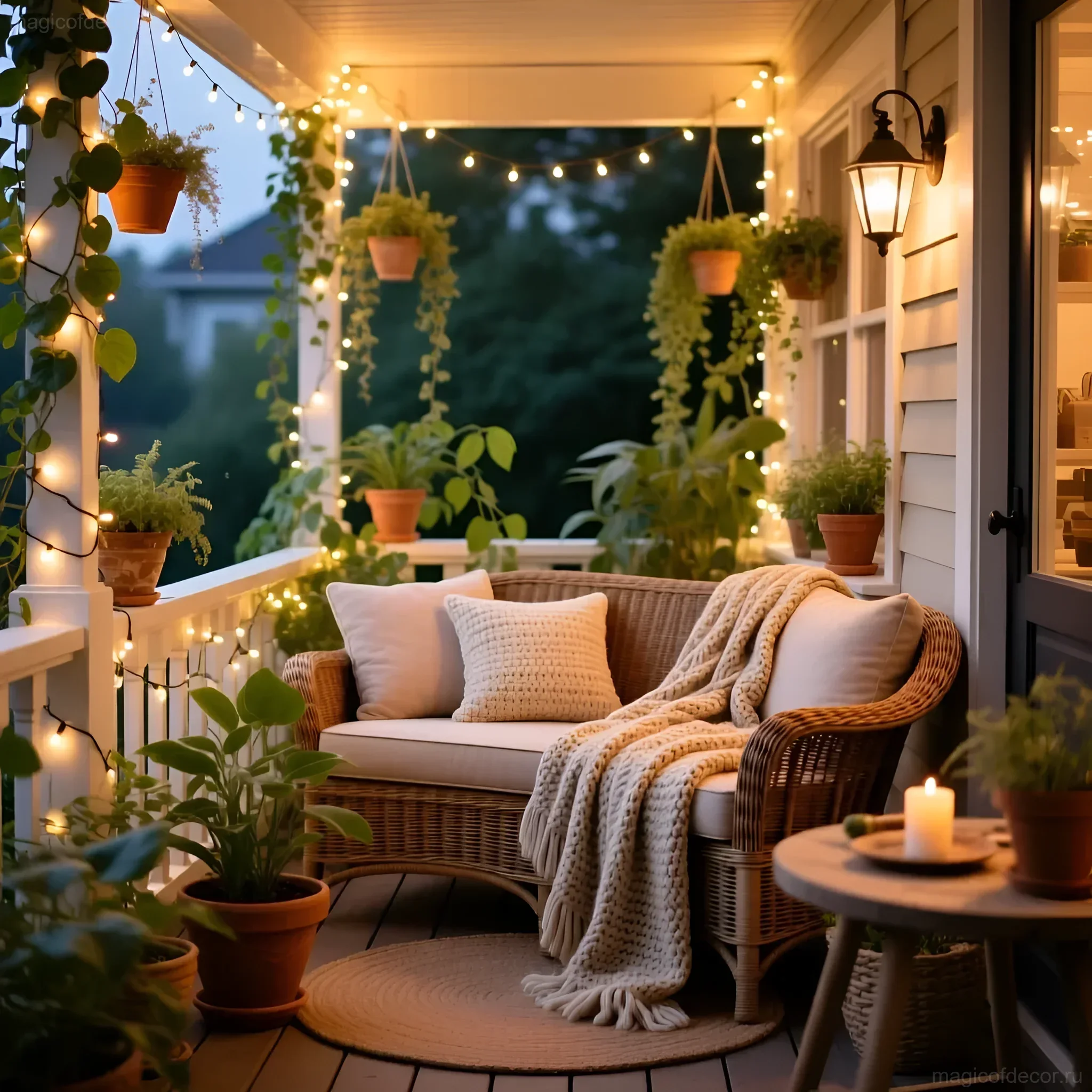 Освещение веранды: гирлянды, фонари, свечи для ваш - изображение 1