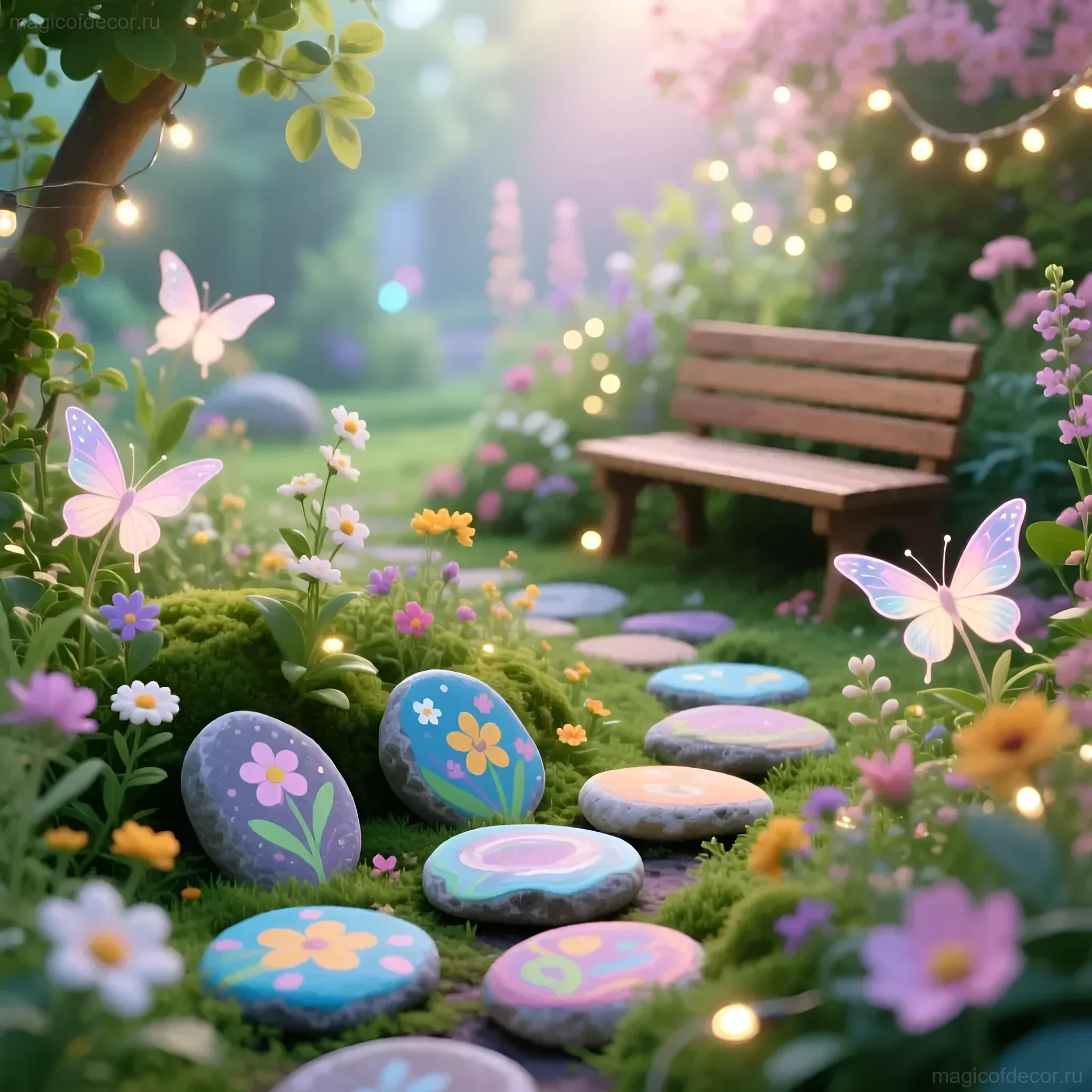 Рисунки на камнях: превращаем дачу в сказку своими - изображение 1