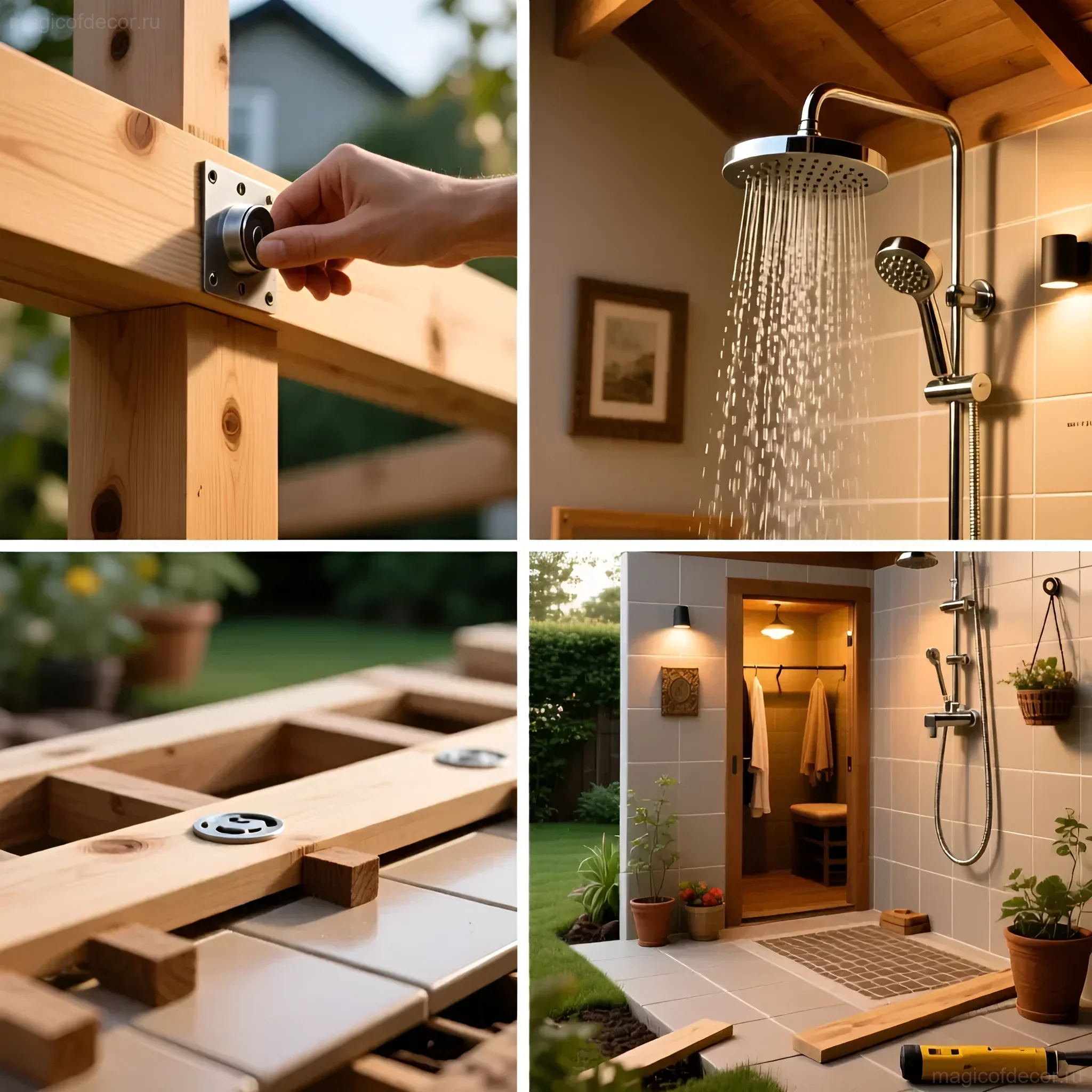 带更衣室的户外淋浴：您自己的夏日乡村水疗中心 - 图片 4