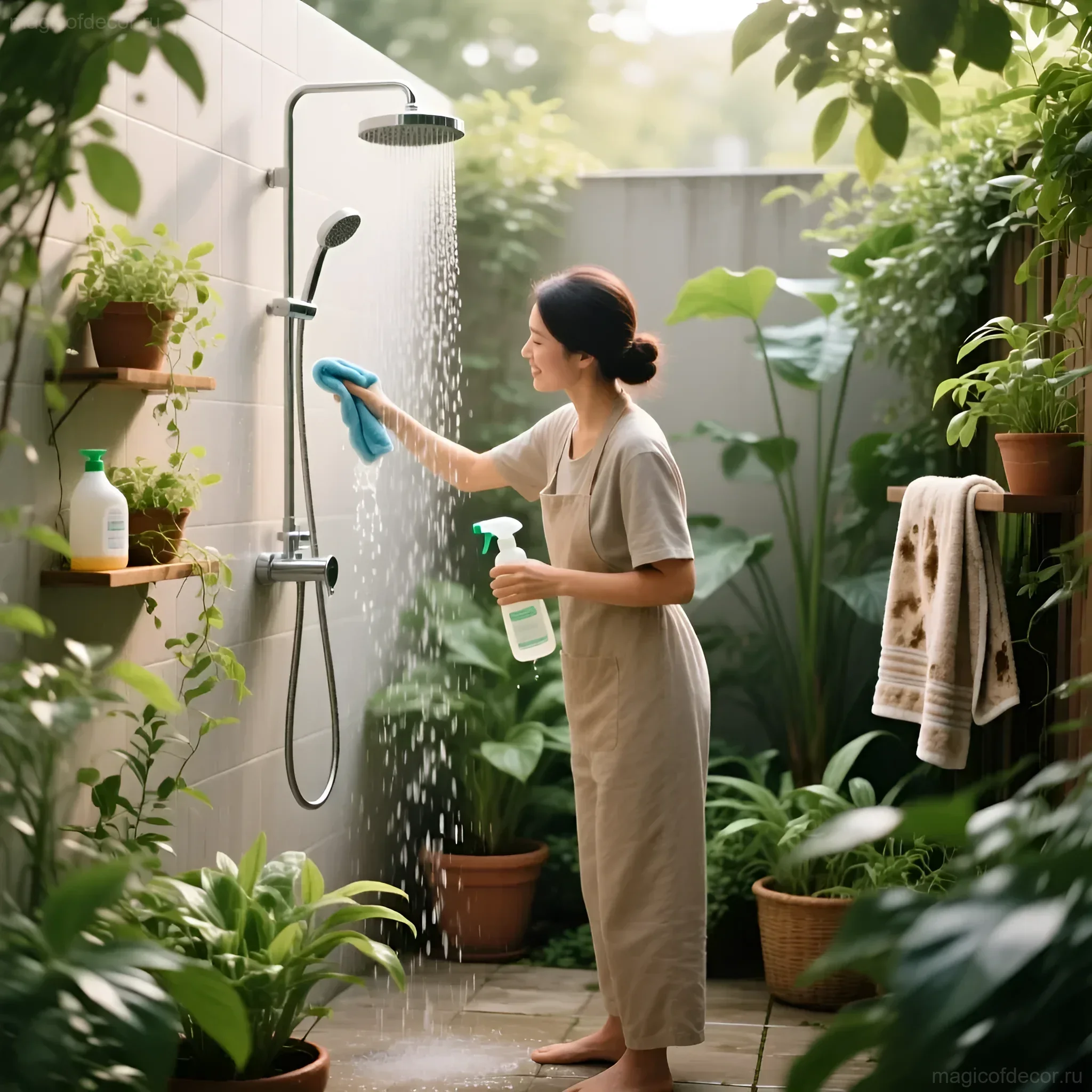 带更衣室的户外淋浴：您自己的夏日乡村水疗中心 - 图片 6