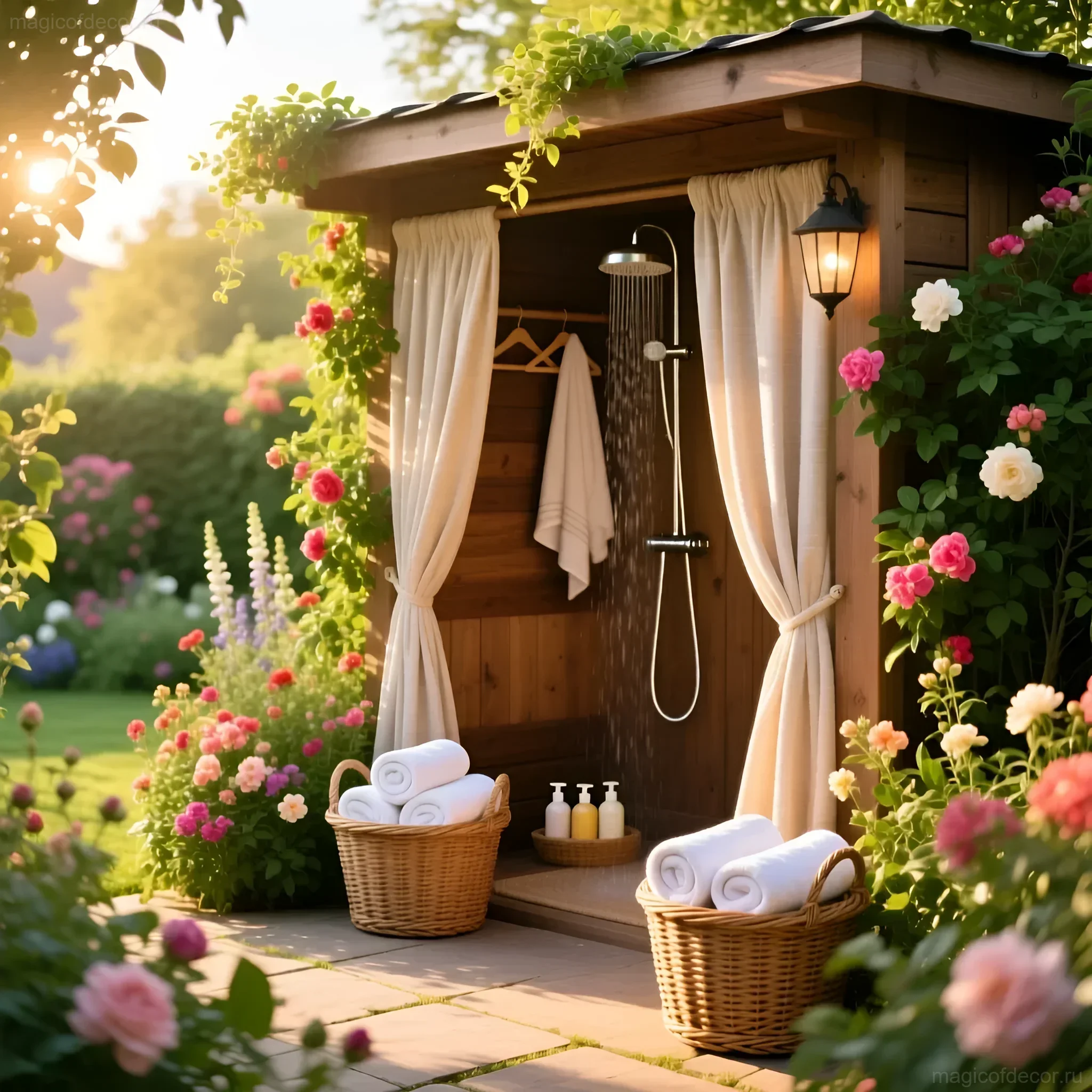 Садовый душ с раздевалкой: ваше летнее спа на даче - изображение 1